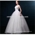 Vestido de bola más el vestido de boda del cordón del tamaño más los patrones del vestido de boda del tamaño